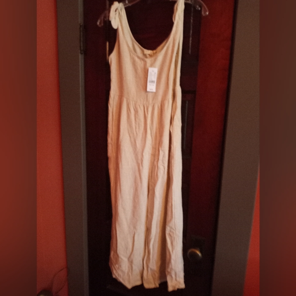 LA Hearts crazy beige jumper size small